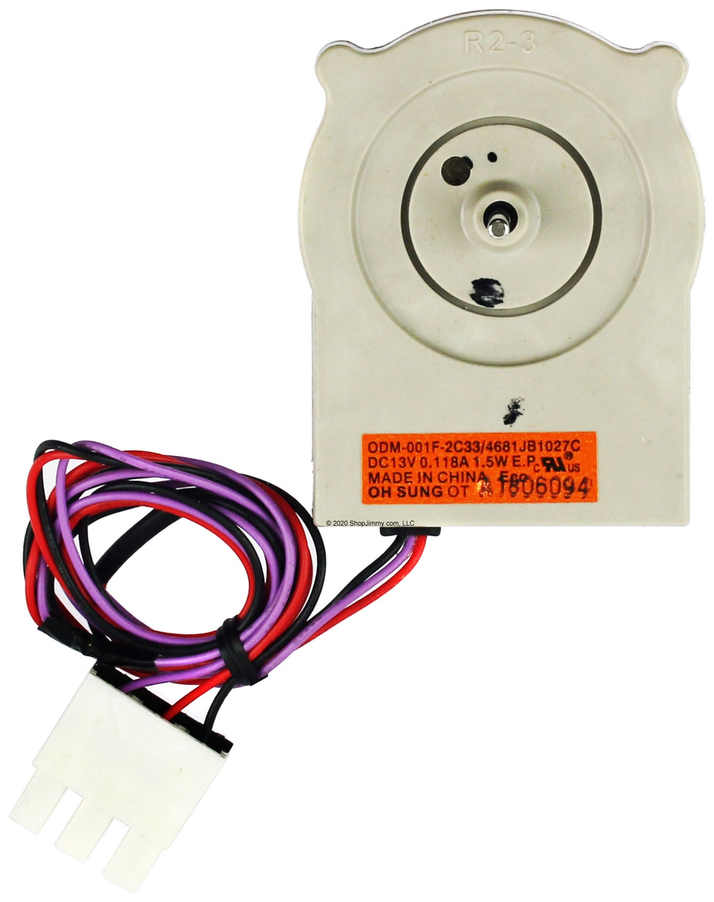 LG Refrigerator 4681JB1027C Evaporator Fan Motor