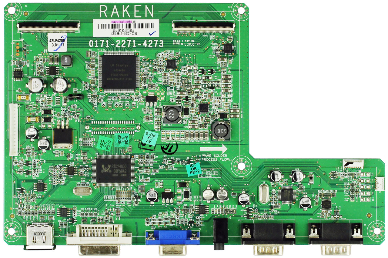 JVC 3542-0042-0150 (0171-2271-4273) Main Board for PS-420W