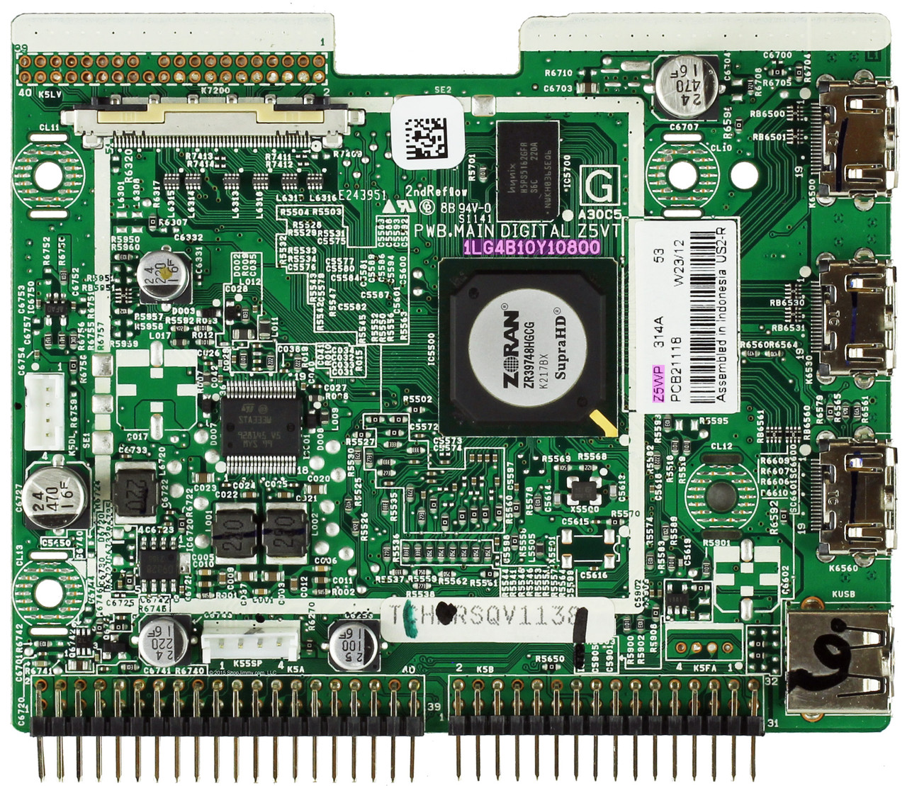 Sanyo 1LG4B10Y10800 Z5WP Digital Main Board for DP46841 P46841-03