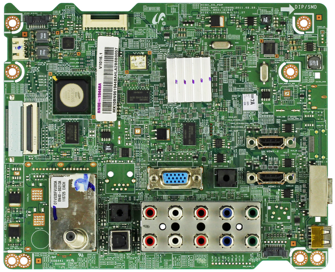Samsung BN96-19448A Main Board for PN51D490A1DXZA