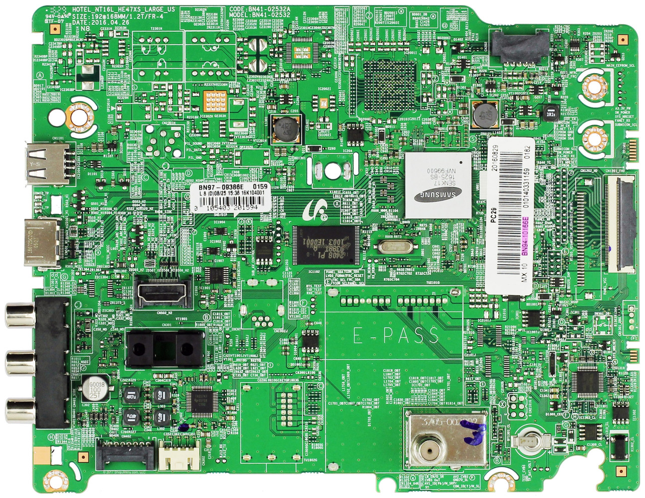 Samsung BN94-10166E Main Board for HG43NE460SFXZA (Version VB02)