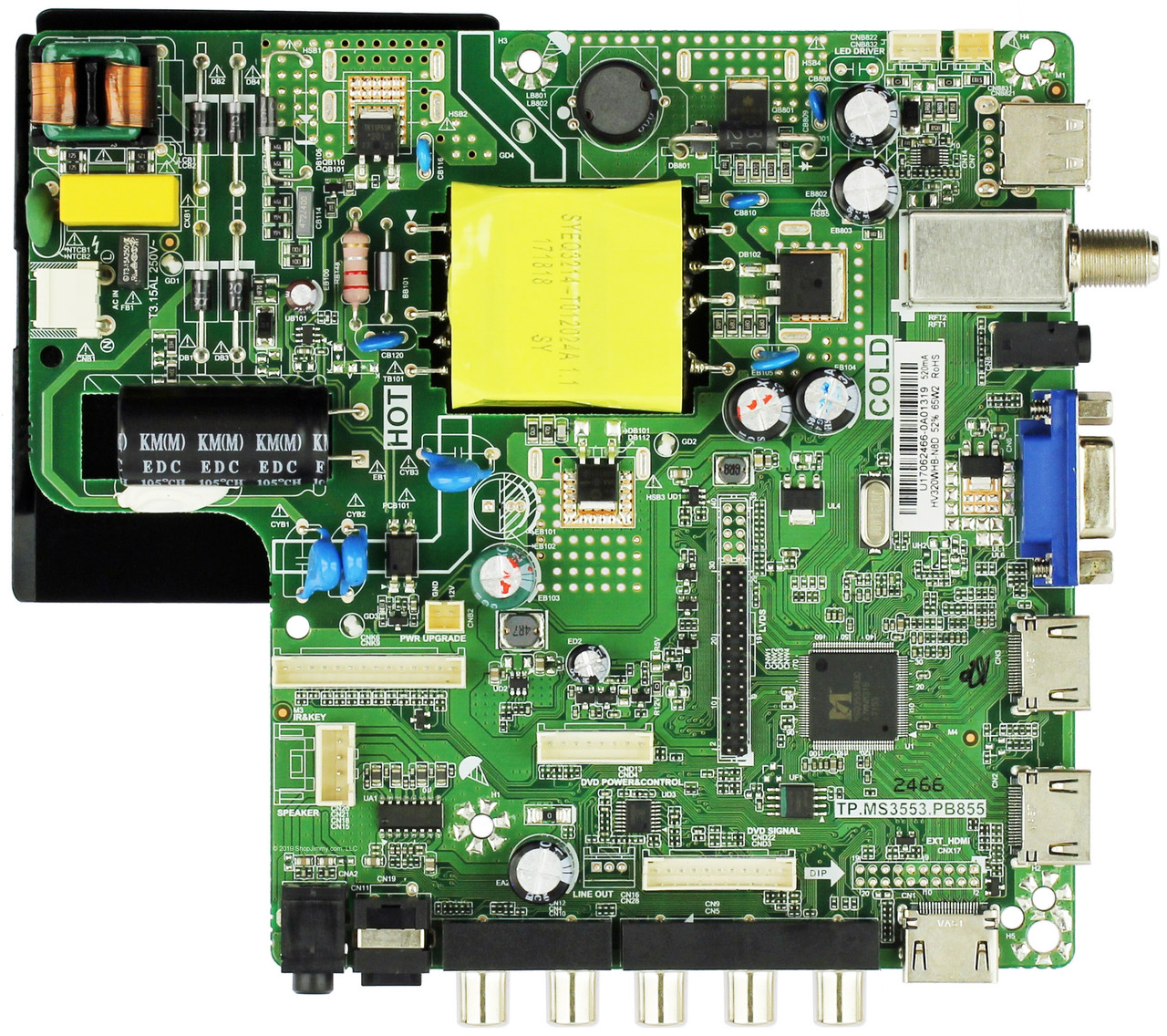 Proscan Main Board / Power Supply for PLDV321300-E (Serial # Beginning A1707)