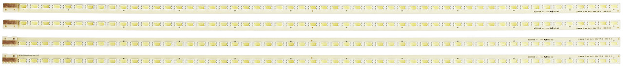 Vizio 37inch 54EA Replacement LED Backlight Strips/Bars (4) M370NV
