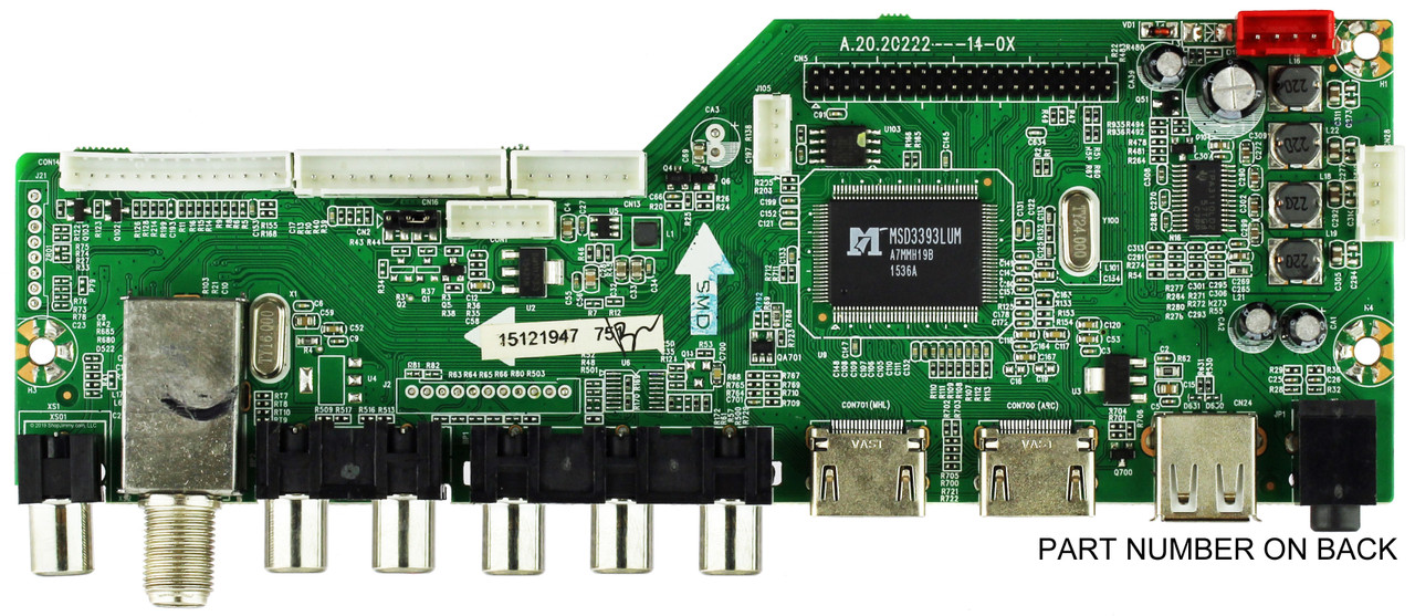 RCA 55120RE01M3393LNA66-E1 Main Board for LED55G55R120Q (See note)