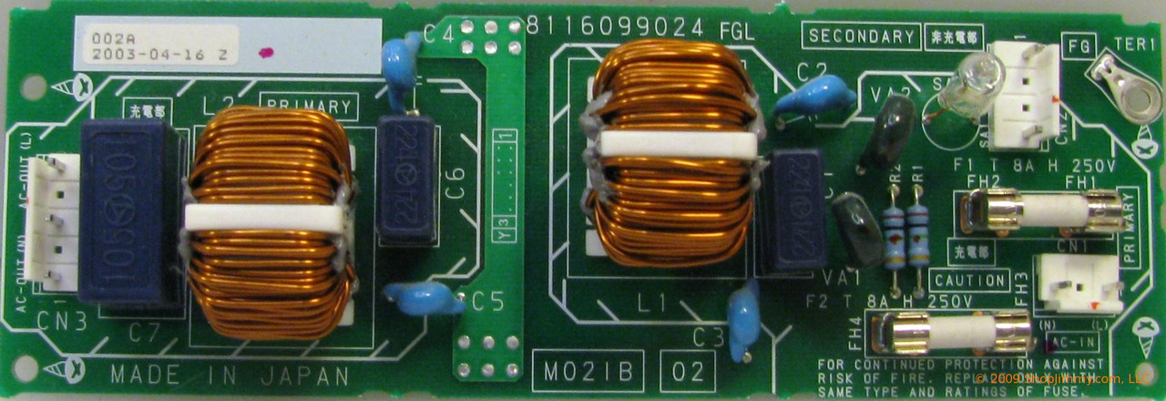 Fujitsu M02IB02 (8116099024) Power Filter Board for P42VHA20US