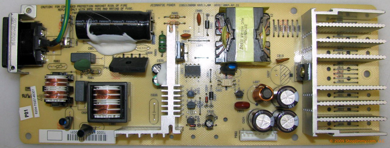 ViewSonic 6204-7020146301 (JC206H73E) Power Supply for N2010