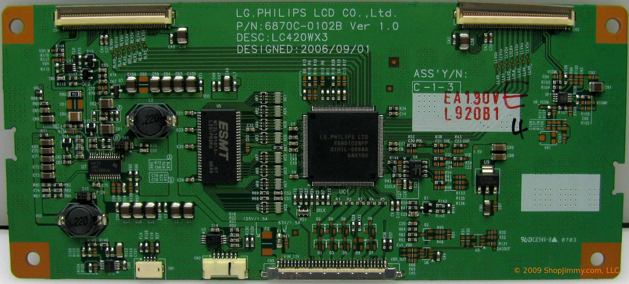 Toshiba 6871L-0920B (6870C-0102B) T-Con Board for 42C3030D