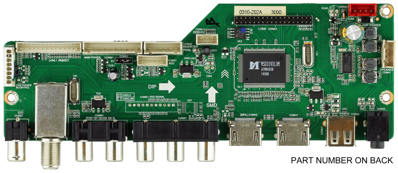 RCA 65120RE01M3393LNA19-A6 Main Board for LED65G55R120Q