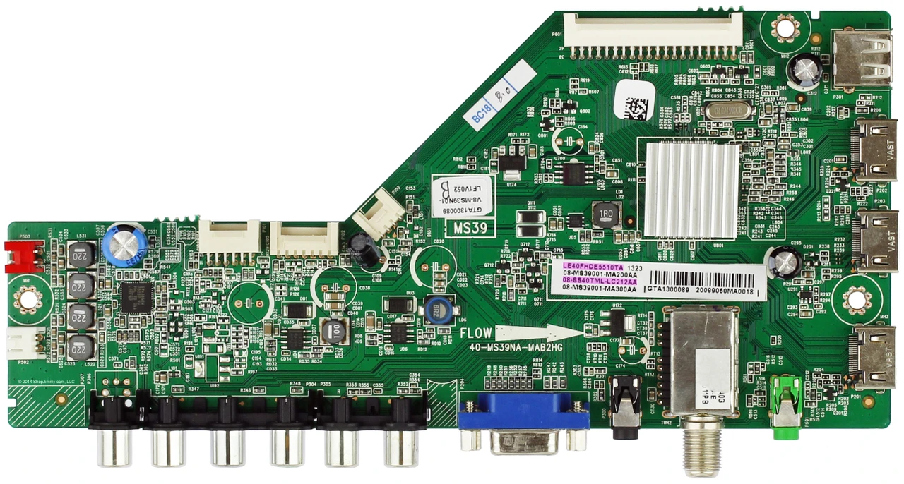 TCL 08-SS40TML-LC212AA Main Board for LE40FHDE5510TATBAA