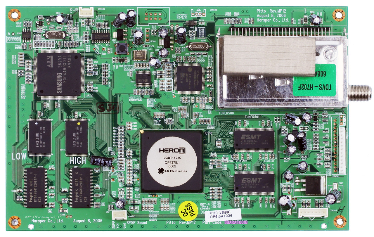 Electrograph 8BARAT001B Tuner Board