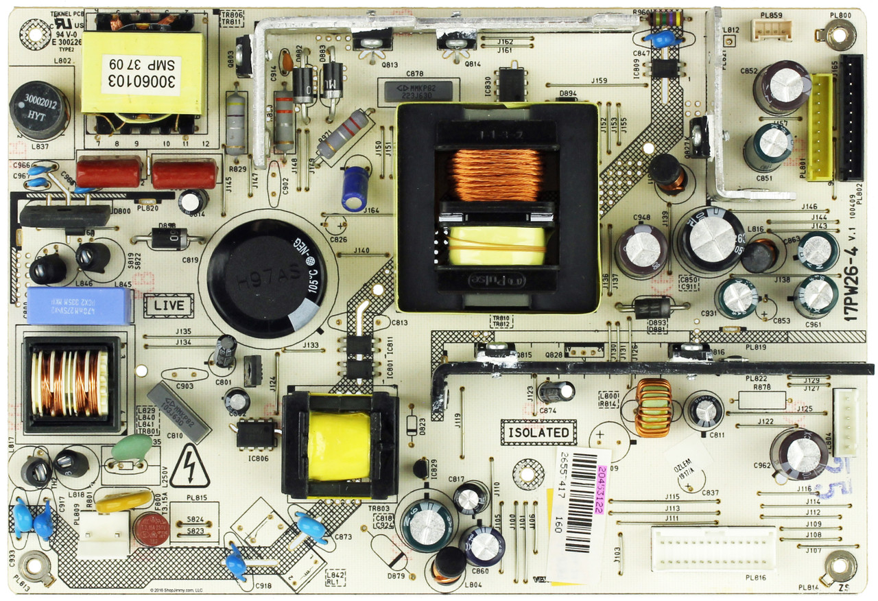 Vestel 20453122 (17PW26-4, 1254982) Power Supply