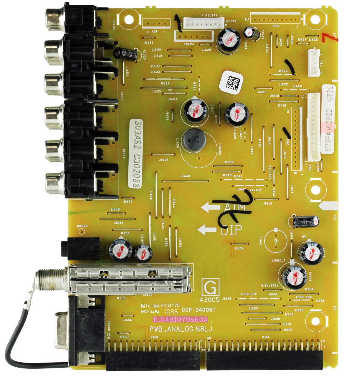 Sanyo 1LG4B10Y0660A N7AP Analog Board