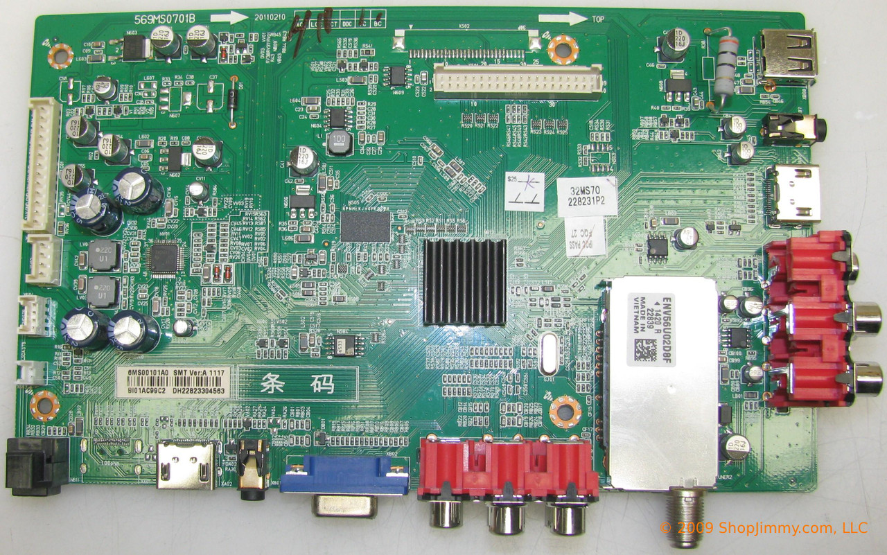 Dynex 6MS00101A0 (569MS0701B) Main Board for DX-32L220A12