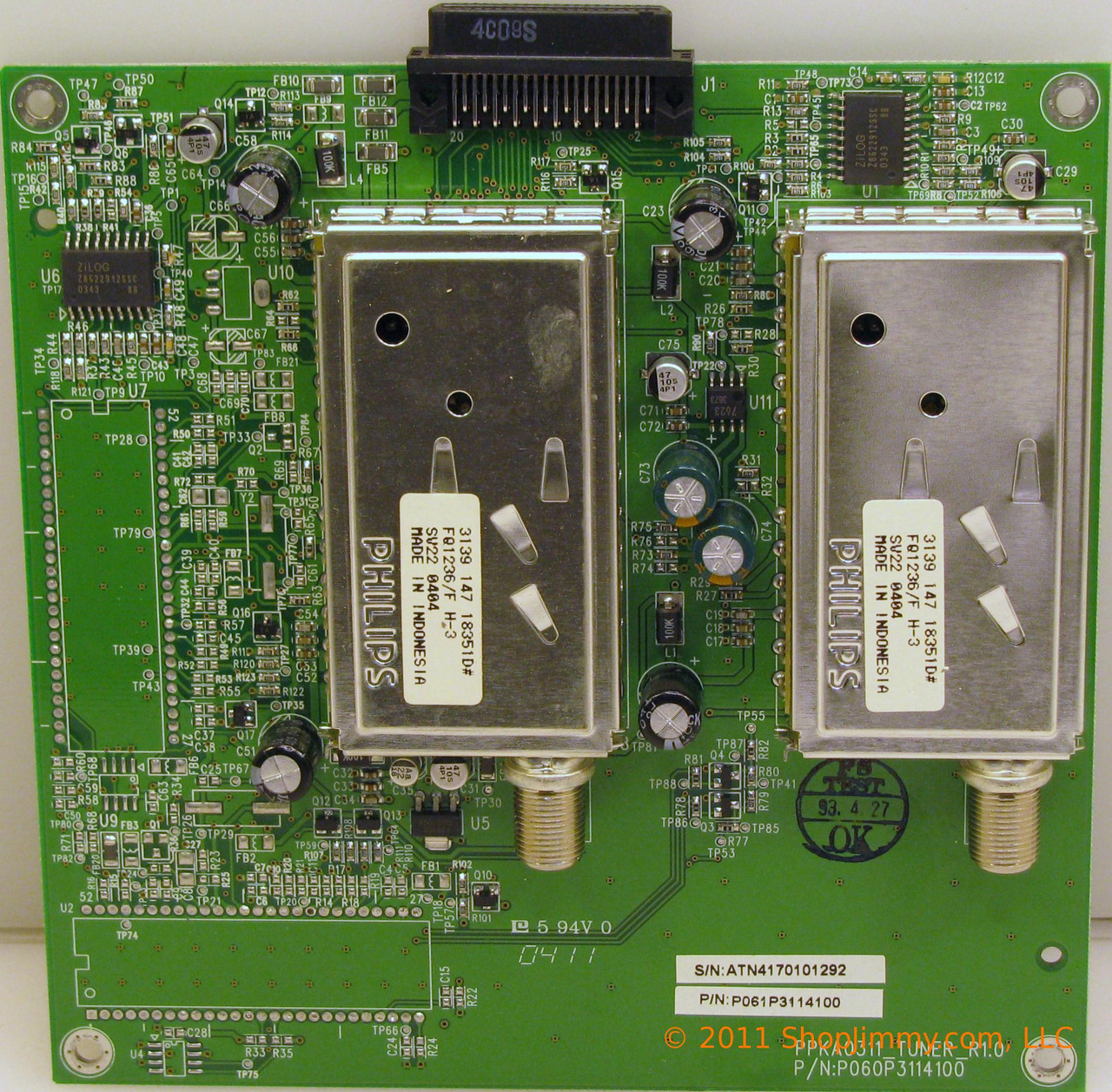 Olevia/Syntax P061P3114100-T1 (PPKA0311_Tuner_R1.0) Tuner Board