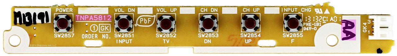 Panasonic TXNGK1YDUE (TNPA5812AA) GK Board