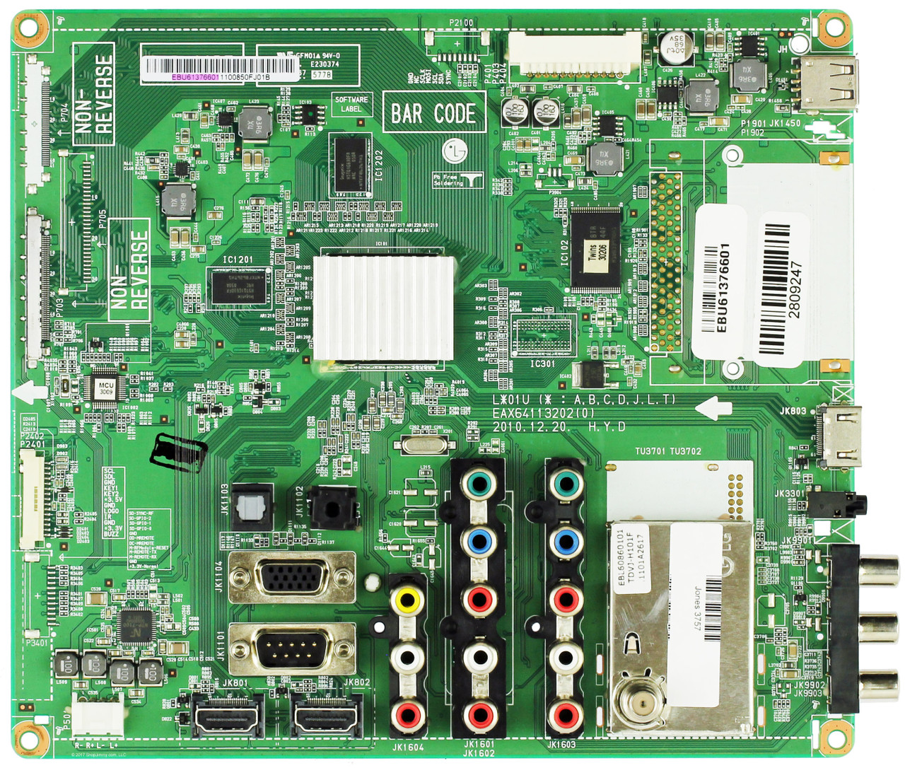 LG EBU61376601 Main Board for 37LK450-UB.CUSDLH