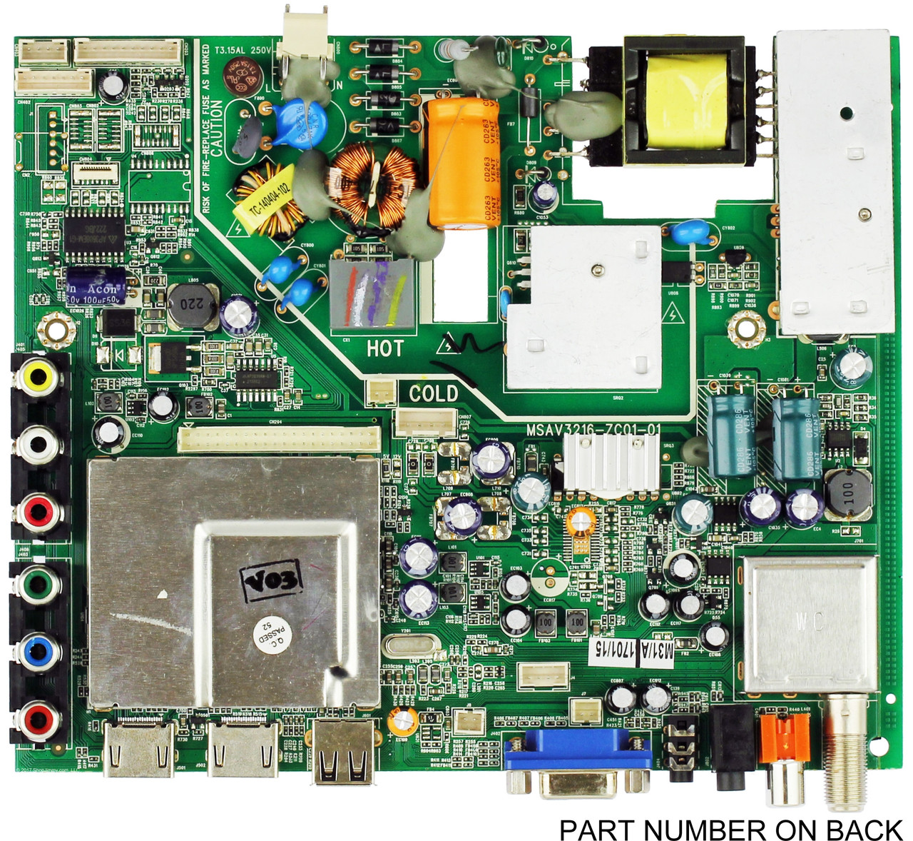 Westinghouse 2C.5K003.AMT Main Board for LD-2480
