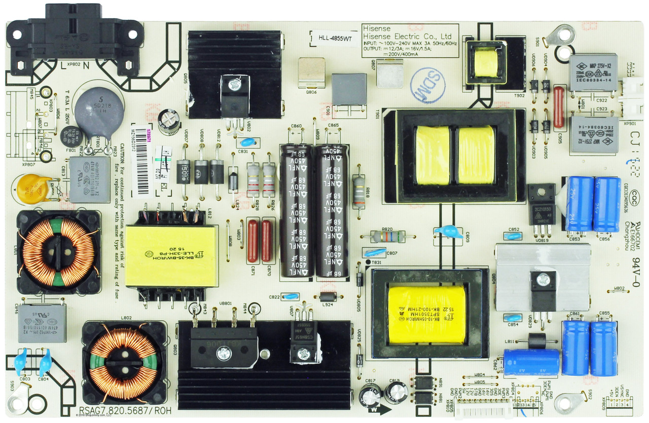 Hisense 178971 (RSAG7-820-5687/ROH) Power Supply for 50H7GB1 50H7GB 50H7C