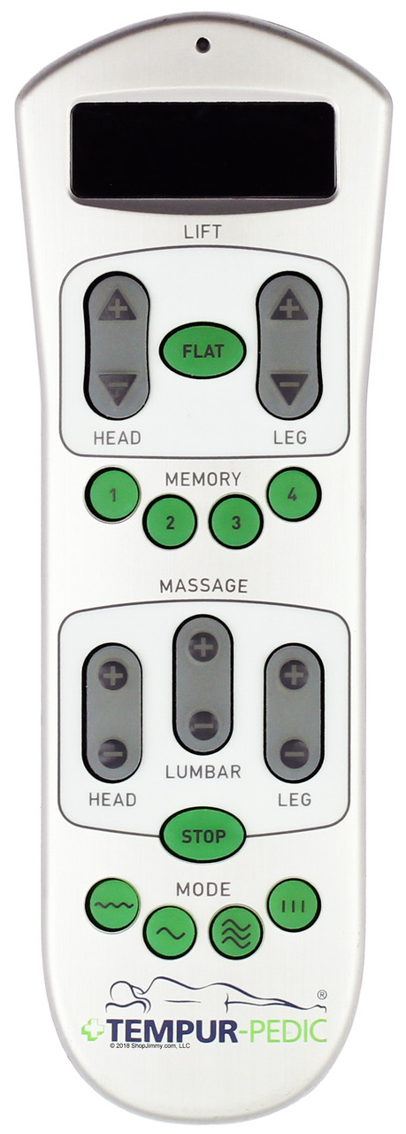 reset tempurpedic remote