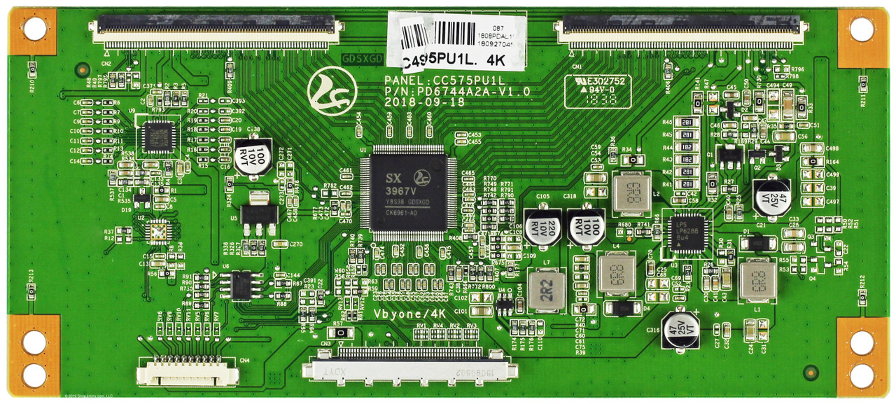 RCA PD6744A2A-V1.0 T-Con Board (50-inch models ONLY)