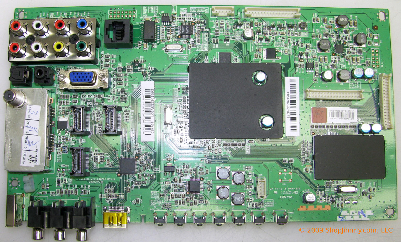 Toshiba 75018979 (461C2H51L02, TD40T) Main Board for 40G300U1