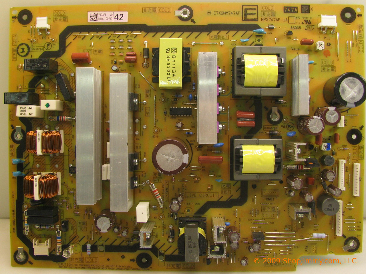 Panasonic ETX2MM747AFE (NPX747AF-1A) Power Supply for TC-P42U1