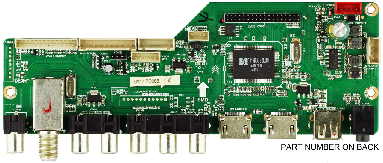 RCA 55120RE01M3393LNA5-N3 Main Board for LED55G55R120Q (See note)