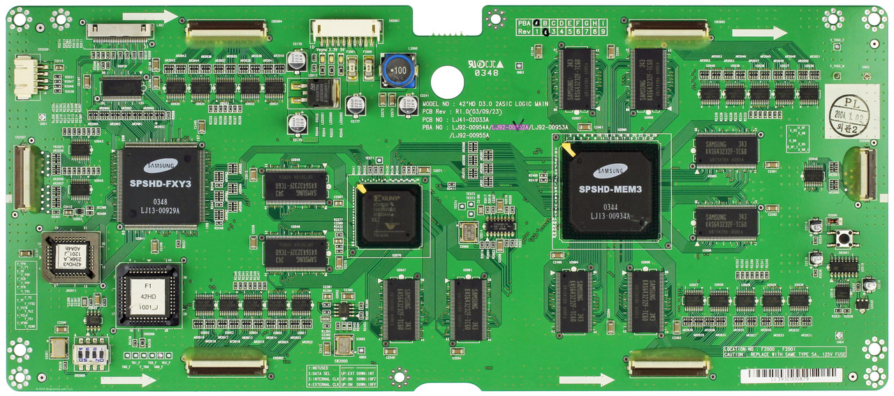 Samsung LJ92-00952A Main Logic CTRL Board