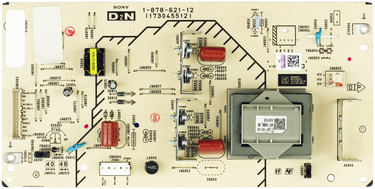 Sony A-1663-188-D (7-878-621-12, (173045512)) D2N Board