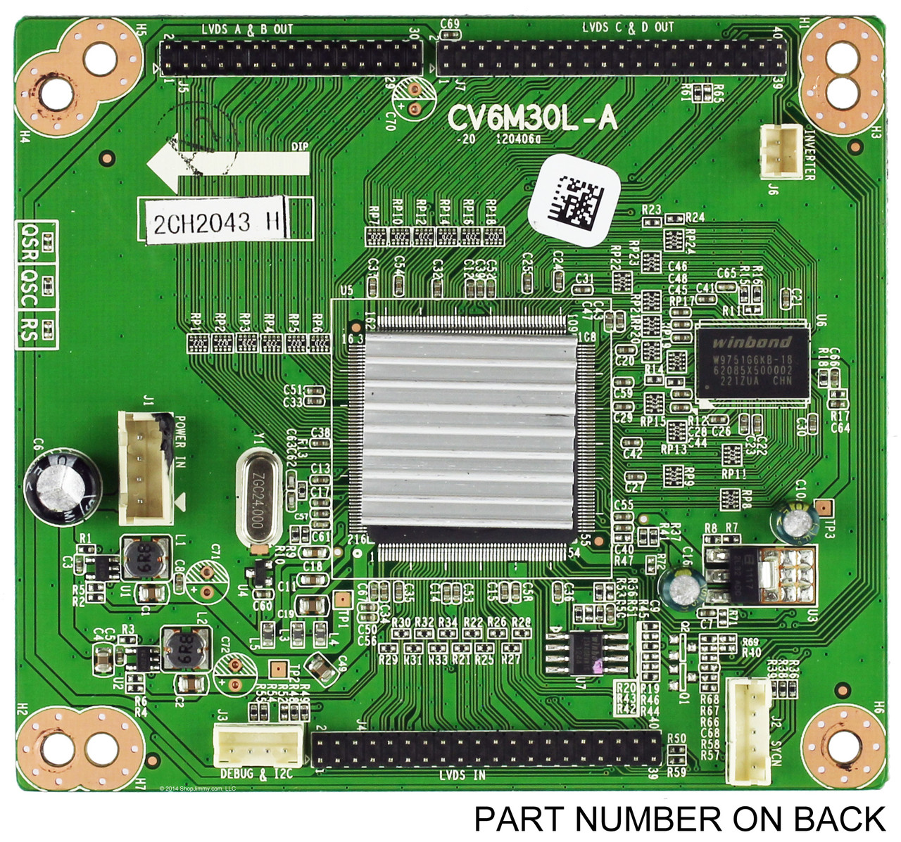 Element 2CH2043 (CV6M30L-A) FRC Board for ELDFT406