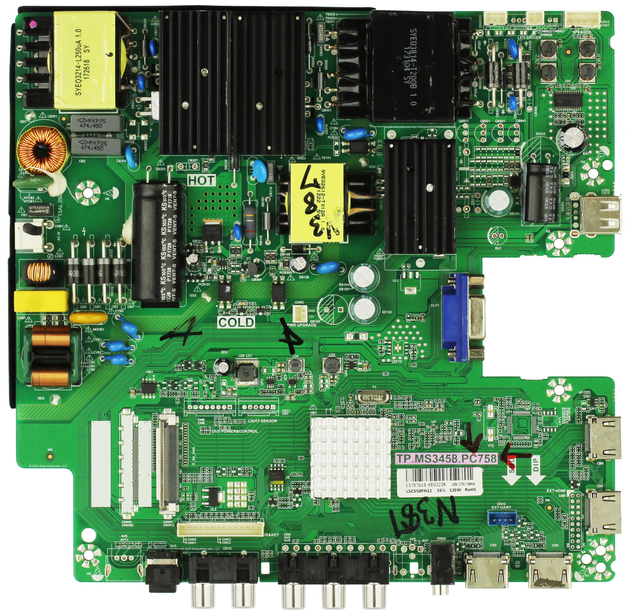 Sceptre 8142123342058 Main Board / Power Supply for W55 SUTV58FE