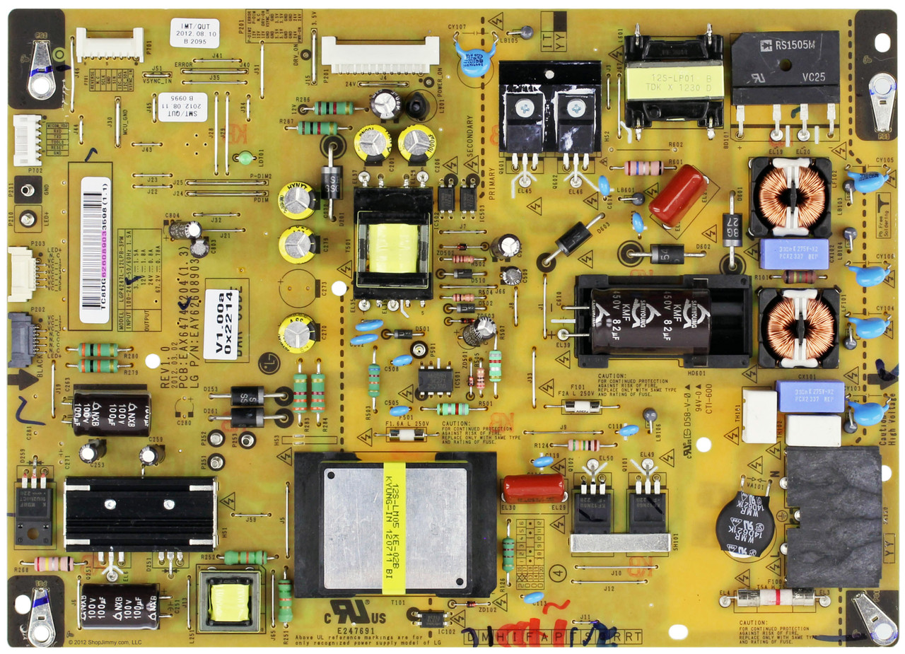 LG EAY62608903 (EAY62608903) Power Supply / LED Board 47LM6400