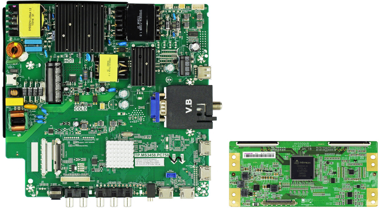 Sceptre W55 (Version UFTV58CE) Complete LED TV Repair Parts Kit