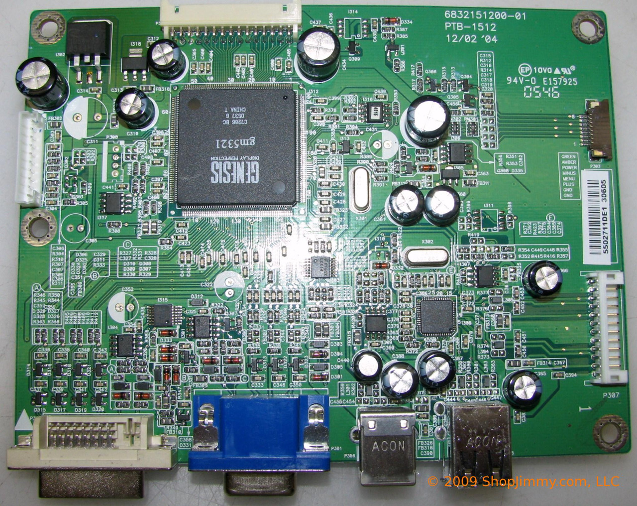 Dell 6832151200-01 (PTB-1512) Main Board