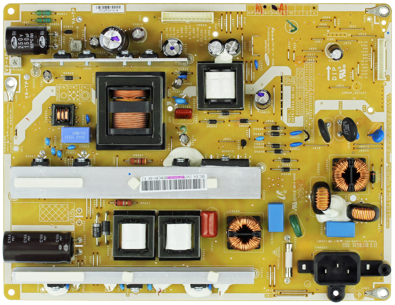 Samsung BN44-00508A Power Supply Unit for PN43E440A2FXZA / PN43E450A1FXZA