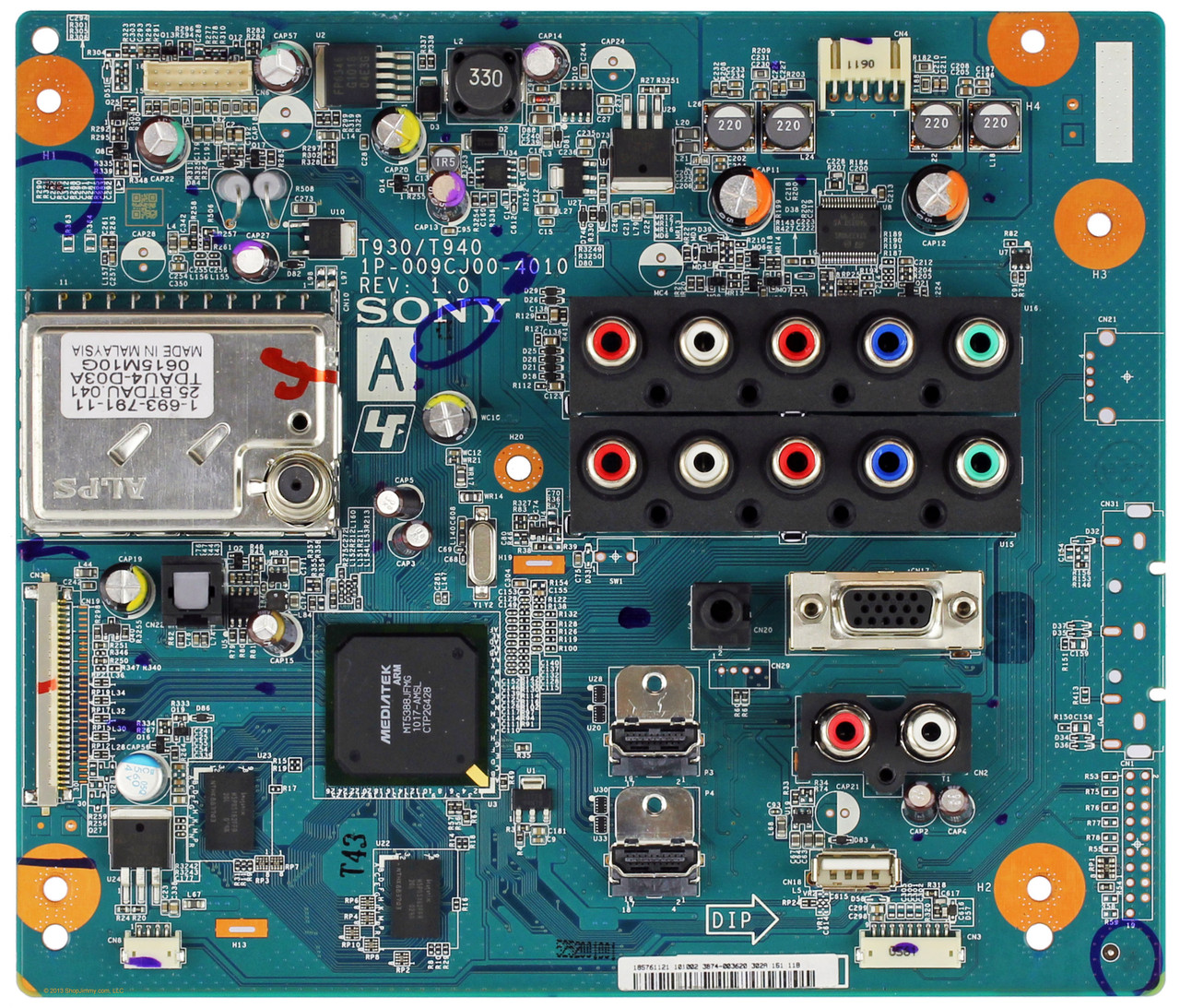 Sony 1-857-611-21 Main A Board for KDL-32BX300 REV:1.0