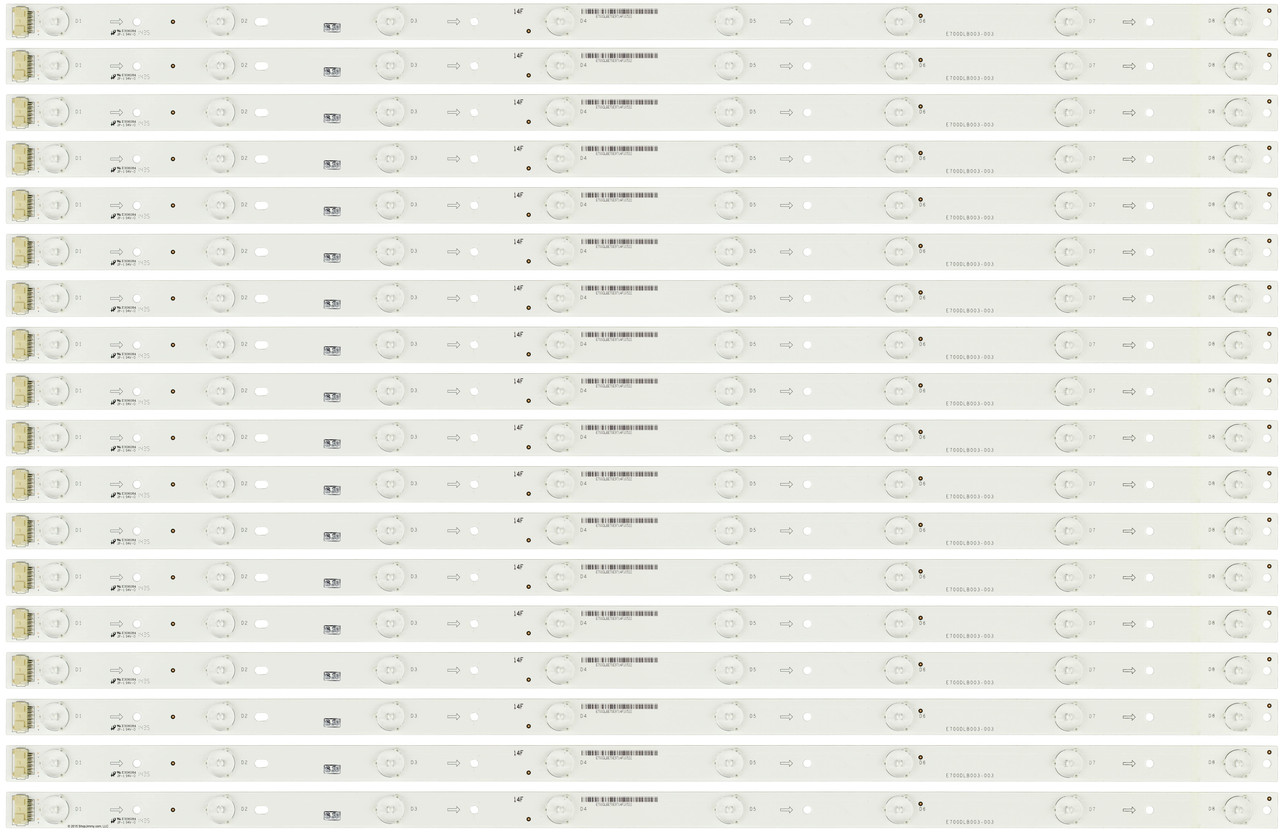 Vizio E700DLB003-003 LED Backlight Strips for E700I-B3 (18) NEW--SEE NOTE