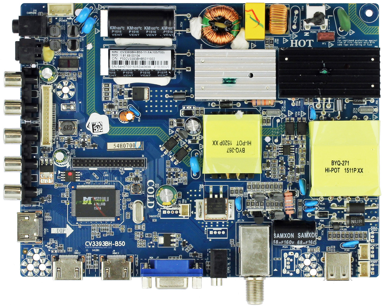 Westinghouse Main Board / Power Supply for DWM50F3G1 Version TW-77571-A050F only