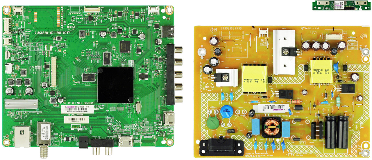 Vizio D40F-F1 (LTQEVVLU Serial) Complete LED TV Repair Parts Kit