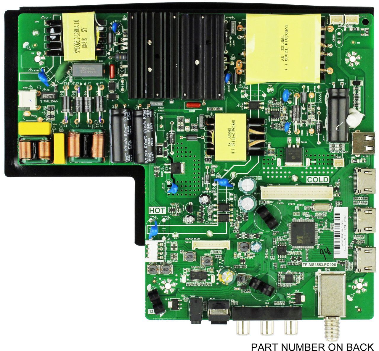Insignia 515Y35539M02 (536D5006AF11) Main Board/Power Supply for NS-50D510NA19