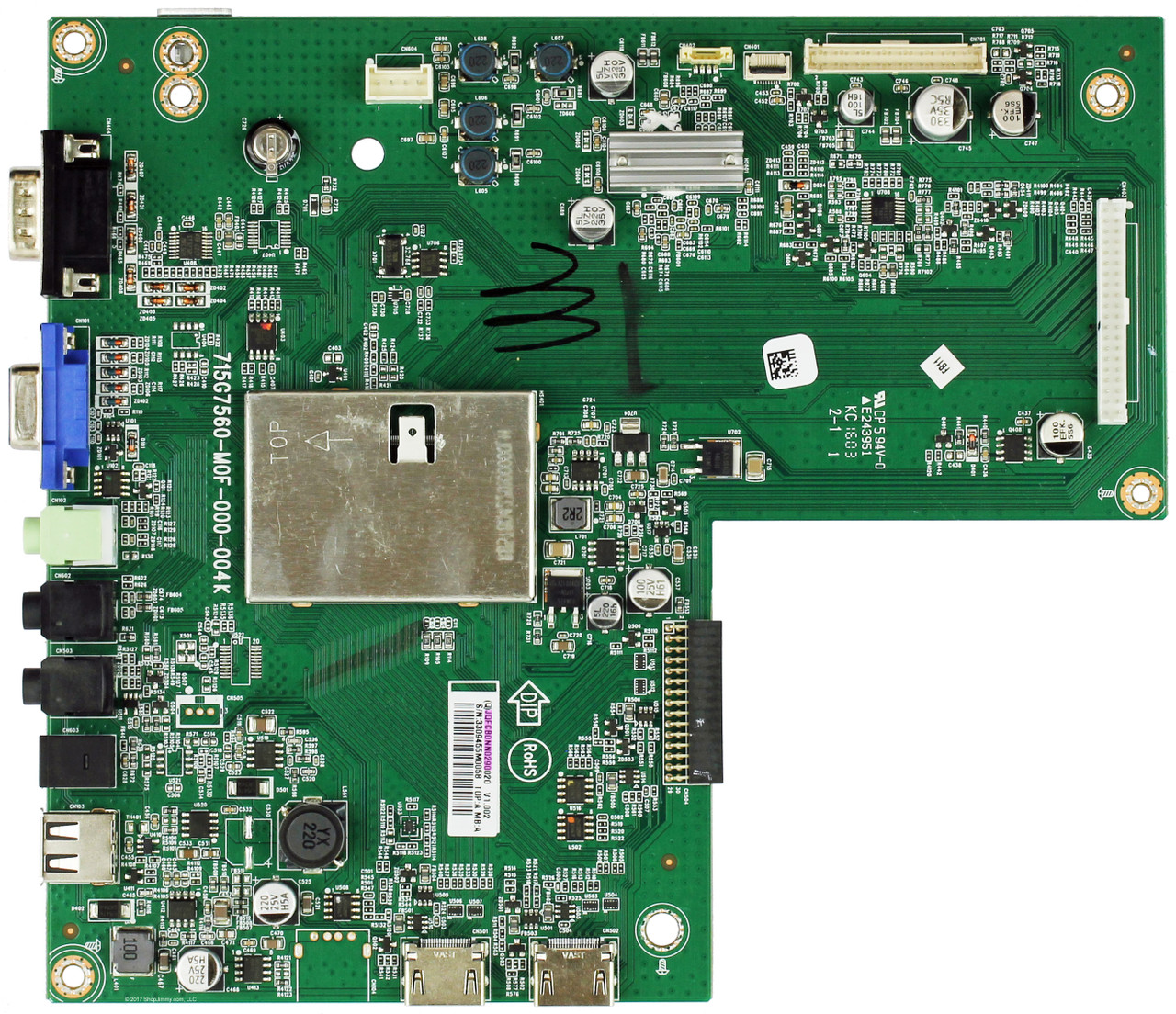 Viewsonic JQFCB0NN0290 Main Board for CDE5502 Commercial Monitor Display