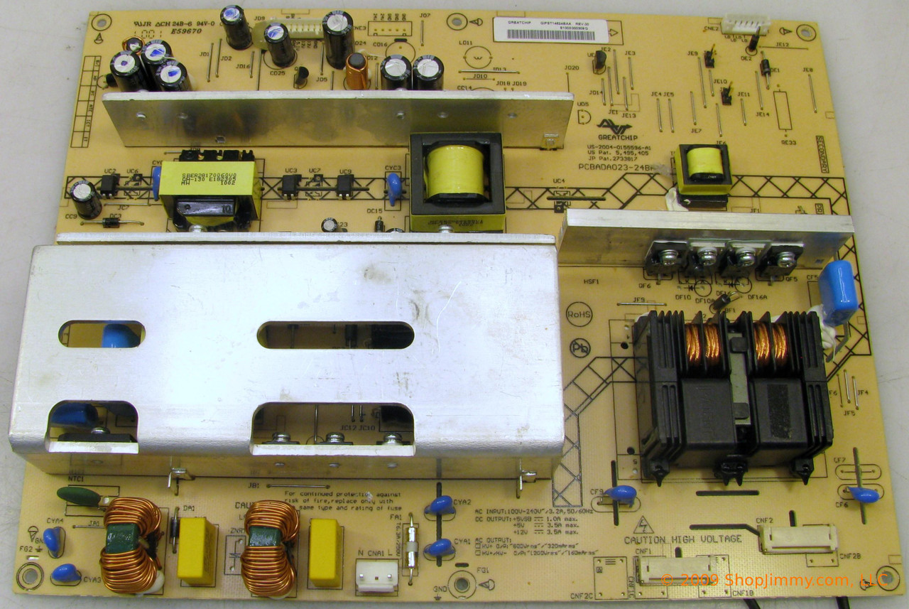 Curtis GIPST14624BBA Power Supply for LCD4680A