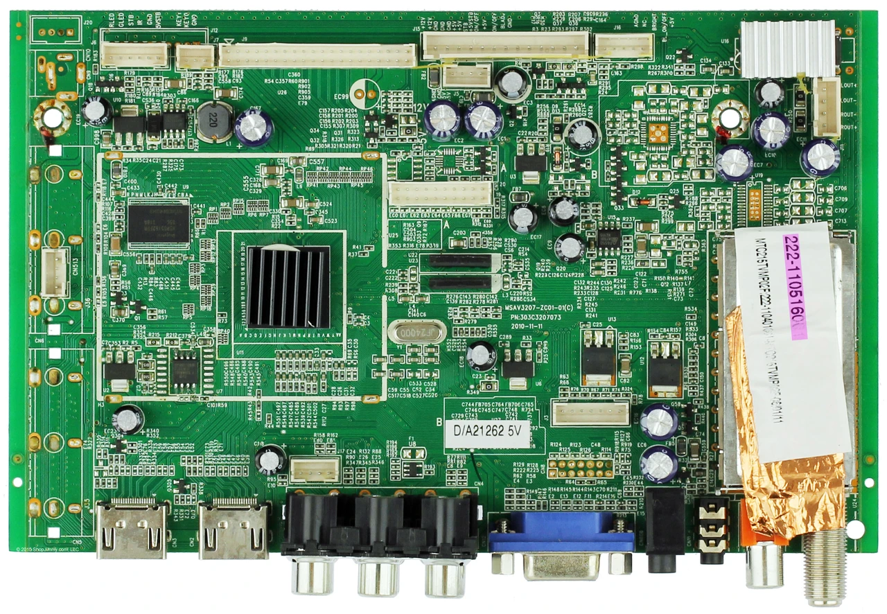Westinghouse 222-110516001 Main Board for VR-2218