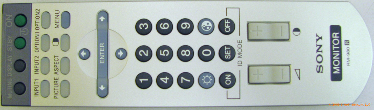 Sony RM-980 Remote Control