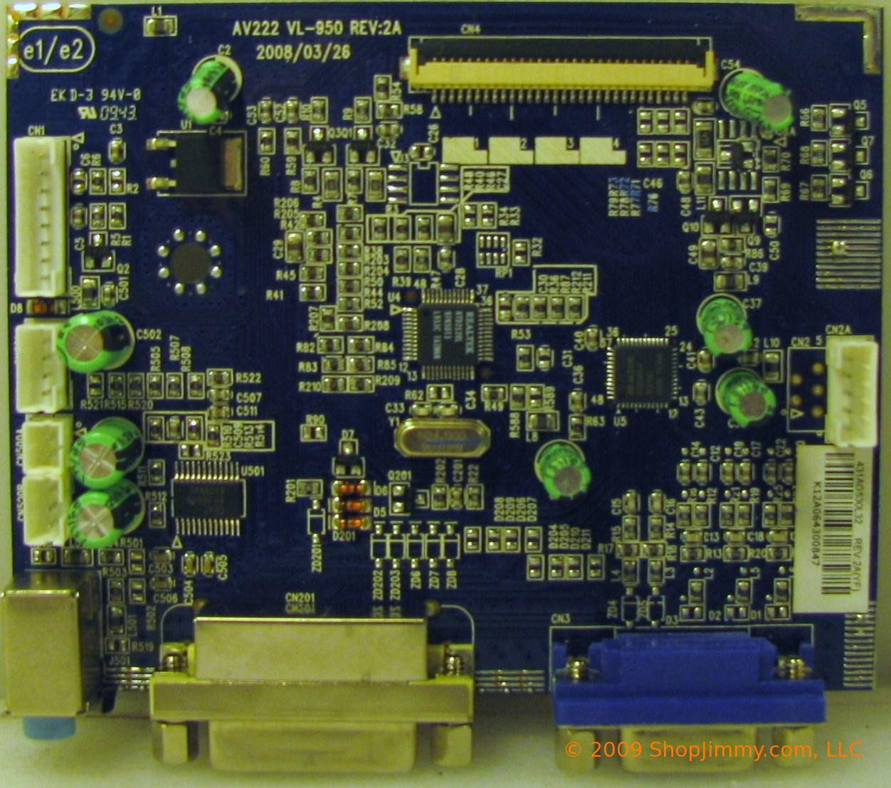 Planar 461AG530L32 (431AG530L32) Main Board for PL2210MW