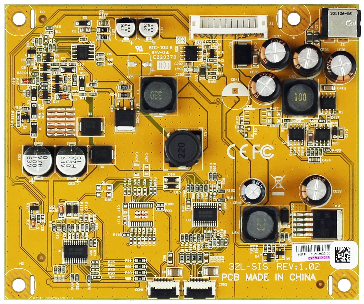 Westinghouse 69.EB41X.01A (32L-SIS) PC Board
