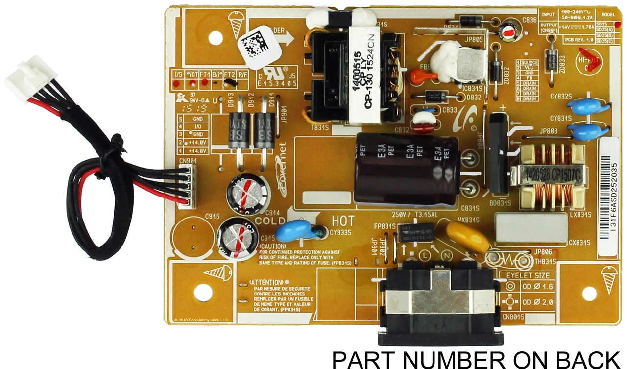 Samsung BN44-00749A Power Supply Board
