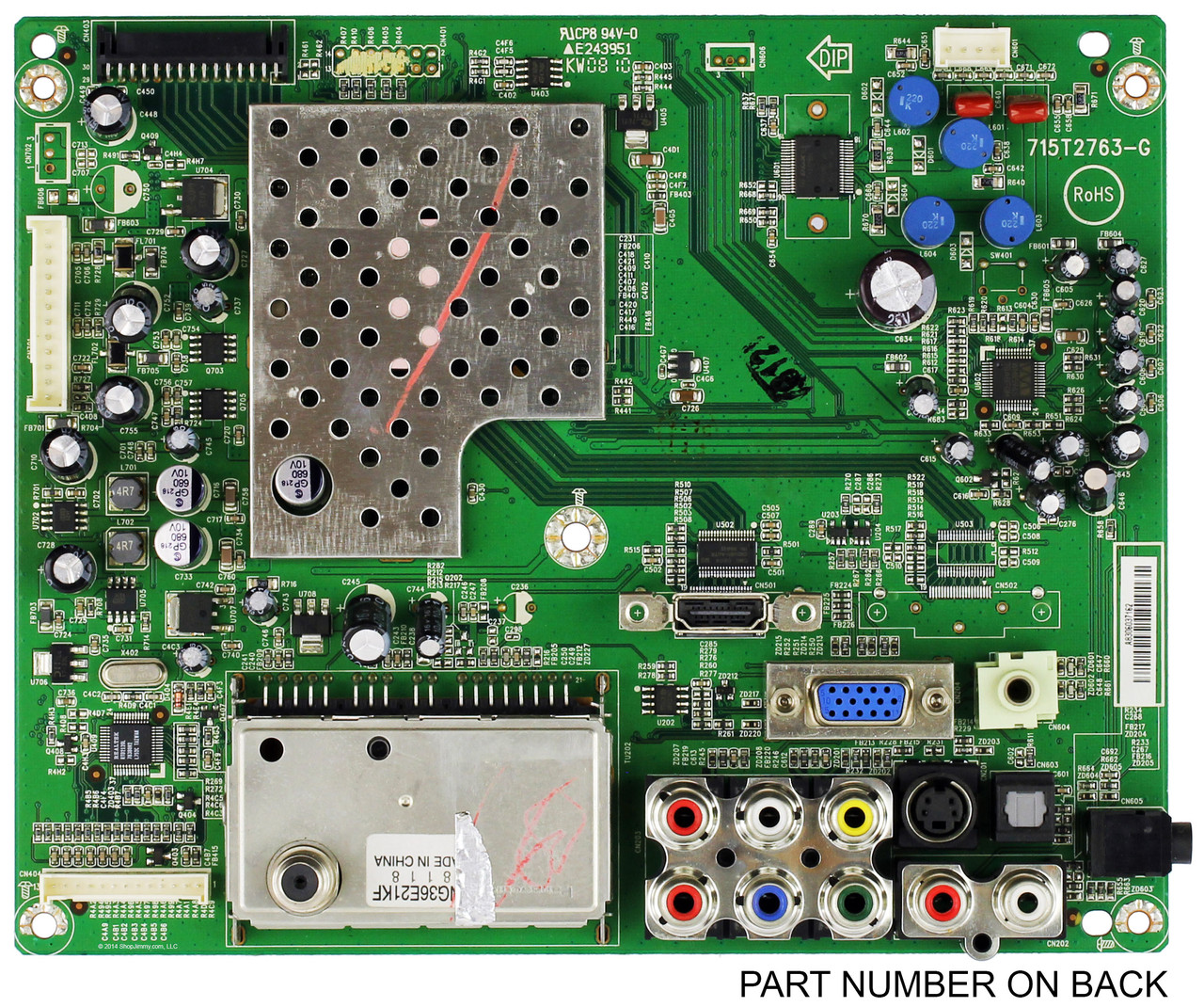 Insignia CBPF8Z2KA4 Main Board for NS-LCD15-09