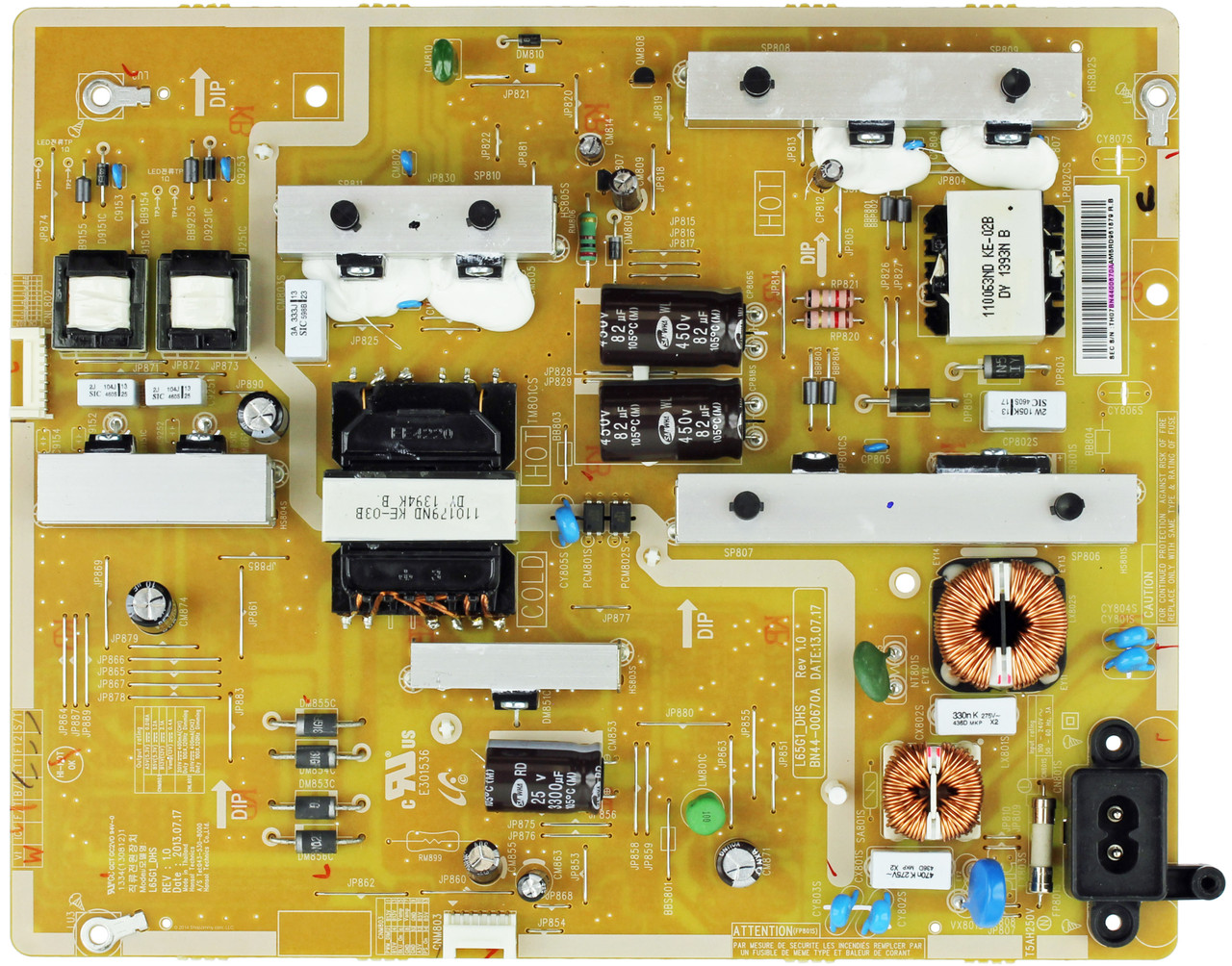 Samsung BN44-00670A (L65G1_DHS) Power Supply / LED Board