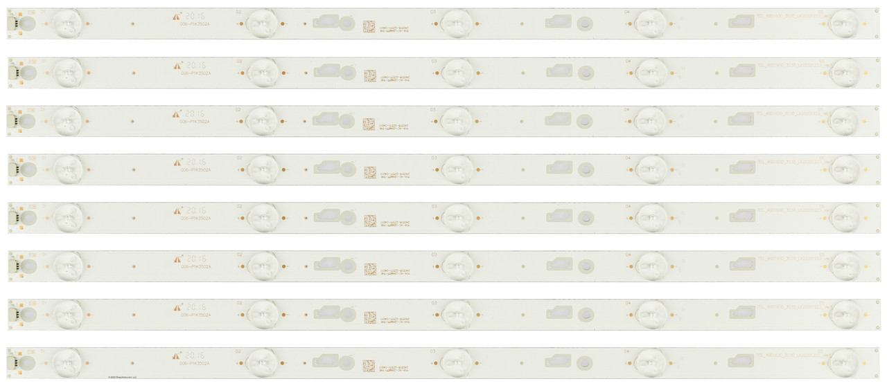 Hitachi 49HR332M05A0 V3 LED Backlight Strips (8) 49E30 NEW